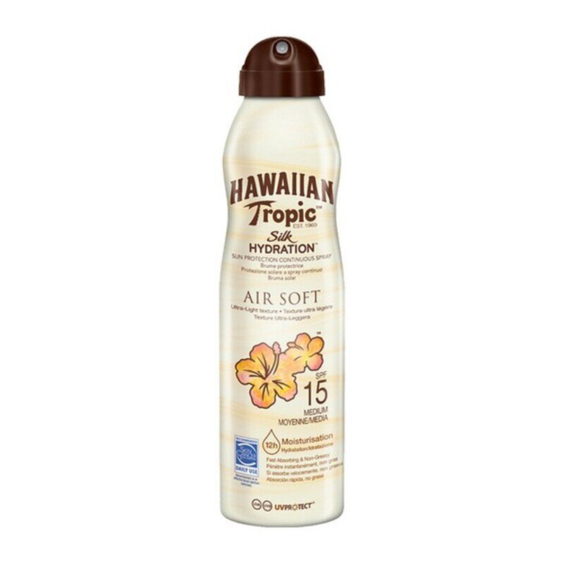 Saules aizsardzības aerosols Silk Air Soft Silk Hawaiian Tropic, 177 ml cena un informācija | Sauļošanās krēmi | 220.lv