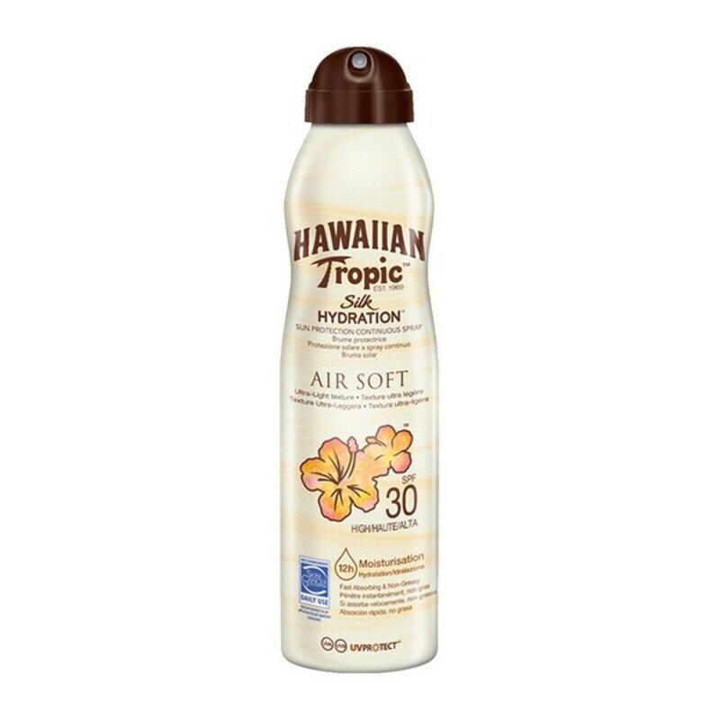 Saules aizsardzības aerosols Silk Air Soft Silk Hawaiian Tropic, 177 ml cena un informācija | Sauļošanās krēmi | 220.lv