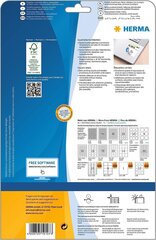 Universālās etiķetes DIN A4 (25,4 x 25,4 mm, 25 loksnes, papīrs, matēts, kvadrāts) cena un informācija | Kancelejas preces | 220.lv