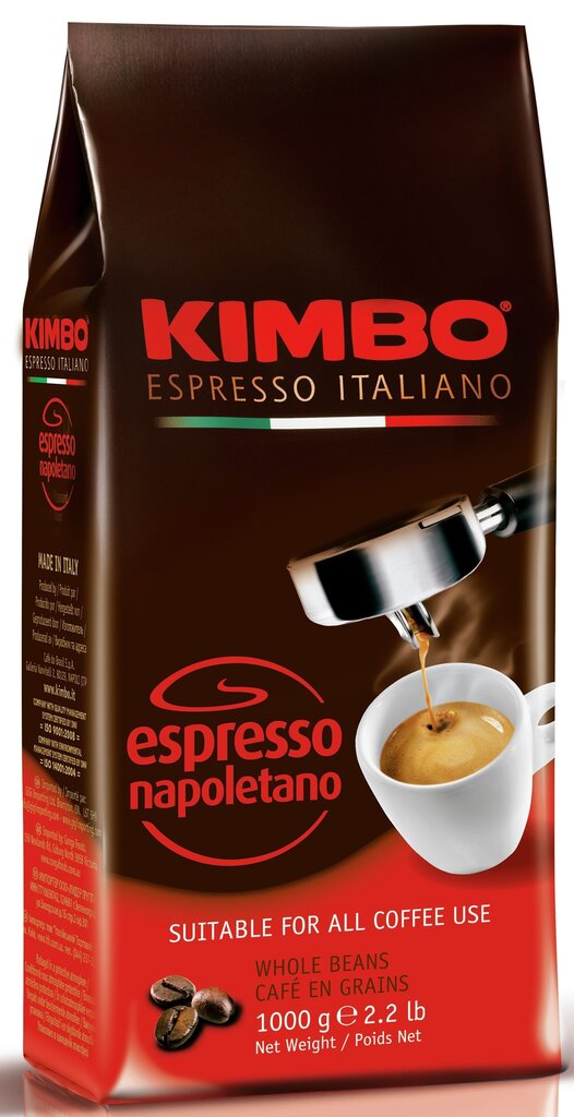 Kafijas pupiņas, Kimbo Espresso Napoletano, 1 kg cena un informācija | Kafija, kakao | 220.lv