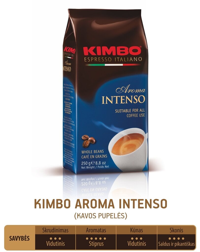 Kafijas pupiņas, Kimbo Aroma Intenso, 1 kg цена и информация | Kafija, kakao | 220.lv