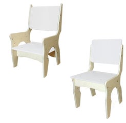Regulējama augstuma krēsls "Betula white" цена и информация | Детские столы и стулья | 220.lv