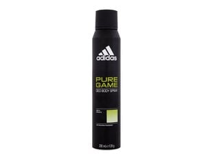 Izsmidzināms dezodorants Adidas Pure Game, 200 ml cena un informācija | Parfimēta vīriešu kosmētika | 220.lv