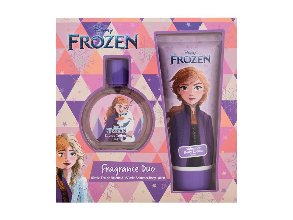 Komplekts Disney Frozen Anna: tualetes ūdens, 50 ml + ķermeņa losjons, 150 ml цена и информация | Bērnu smaržas | 220.lv