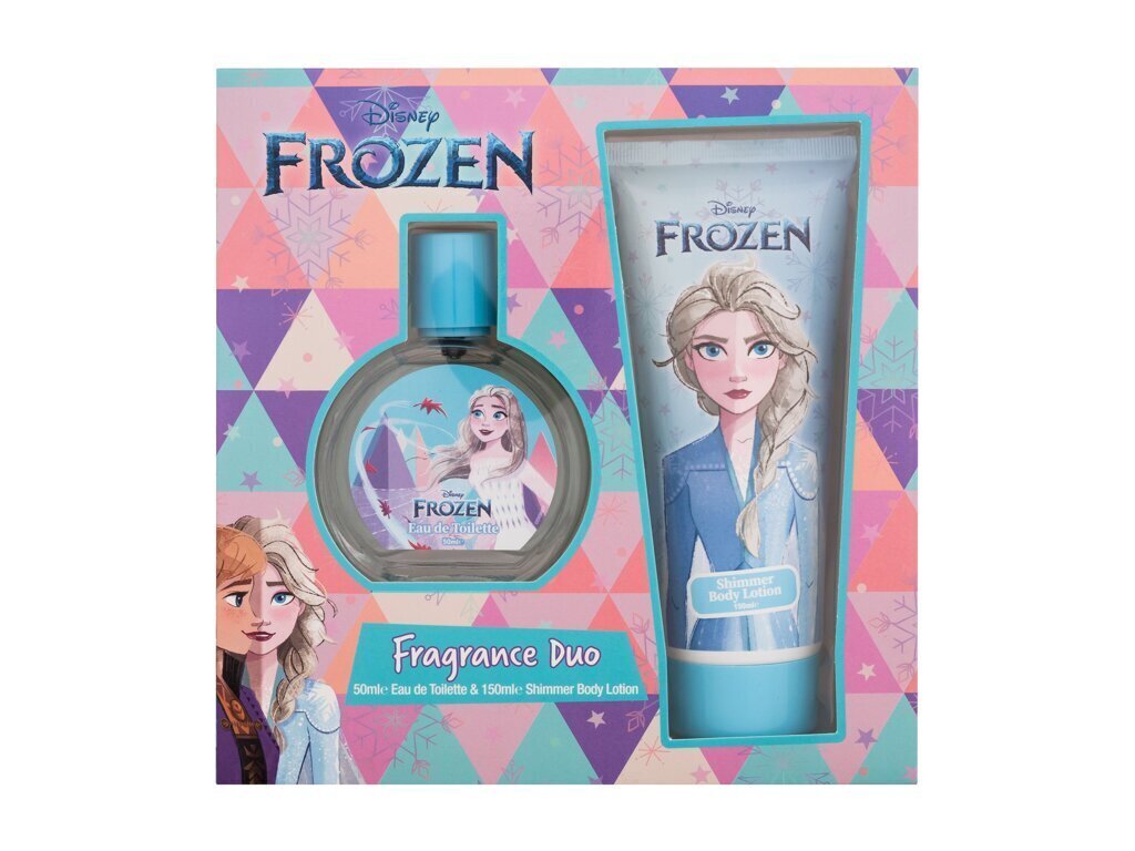 Komplekts Disney Frozen Elsa: tualetes ūdens, 50 ml + ķermeņa losjons, 150 ml cena un informācija | Bērnu smaržas | 220.lv