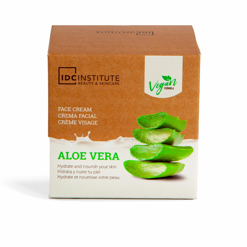 Sejas krēms IDC Institute Aloe Vera Mitrinošs (50 ml) цена и информация | Sejas krēmi | 220.lv