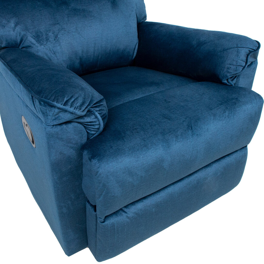 Krēsls Gustav, tumši zils samts cena un informācija | Atpūtas krēsli | 220.lv