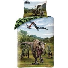 Постельное белье Jurassic World 140x200см + 70x90см цена и информация | Детское постельное бельё | 220.lv