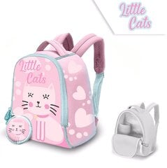 Рюкзак Little Cats + кошелек цена и информация | Аксессуары для детей | 220.lv