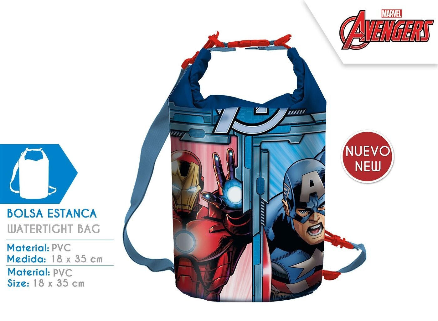 Avengers ūdensnecaurlaidīga soma cena un informācija | Bērnu aksesuāri | 220.lv