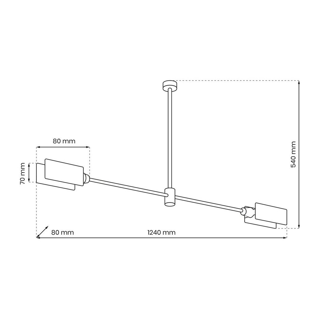 Eko-Light piekaramā lampa Astra cena un informācija | Lustras | 220.lv