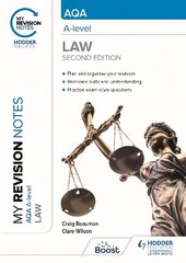 My Revision Notes: AQA A Level Law Second Edition cena un informācija | Ekonomikas grāmatas | 220.lv