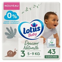 Vienreizlietojami autiņi Lotus Baby T3 (43 uds) цена и информация | Подгузники | 220.lv