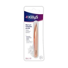 Nagu dekorēšanas pincete Killys Rose Gold Nail At Tweezer cena un informācija | Nagu kopšanas piederumi | 220.lv