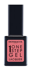 Гелевый лак для ногтей Dermacol One Step Gel Lacquer, 04 Valentine, 11 мл цена и информация | Лаки для ногтей, укрепители | 220.lv