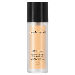 Grima pamats bareMinerals Original Liquid Mineral Foundation SPF20 06 Neutral Ivory, 30 ml цена и информация | Пудры, базы под макияж | 220.lv