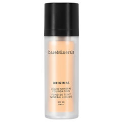 Grima pamats bareMinerals Original Liquid Mineral Foundation SPF20 02 Fair Ivory, 30 ml cena un informācija | Grima bāzes, tonālie krēmi, pūderi | 220.lv