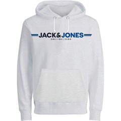 Vīriešu Sporta Krekls ar Kapuci Jack&Jones JCOFREDERICK Pelēks cena un informācija | Vīriešu jakas | 220.lv