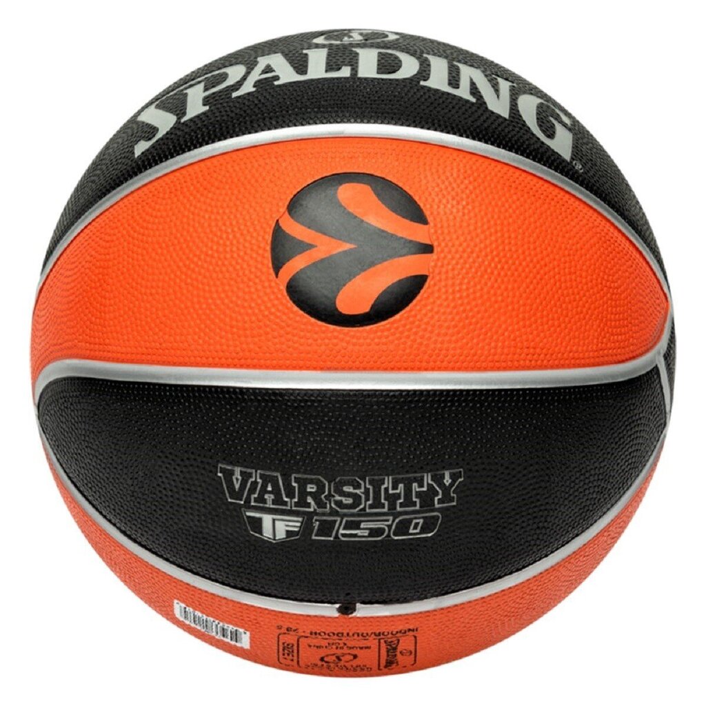 Basketbola bumba Spalding Euroleague TF-150, 6. izmērs, brūna цена и информация | Basketbola bumbas | 220.lv