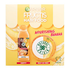 Подарочный набор косметики для волос Fructis Hair Food Banana для сухих волос: шампунь, 350 мл + маска, 390 мл цена и информация | Шампуни | 220.lv