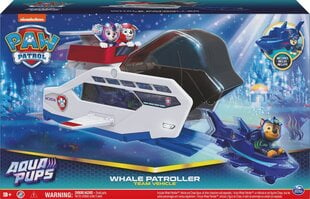 Transportlīdzeklis Paw Patrol Aqua Pups Whale Patroller цена и информация | Игрушки для мальчиков | 220.lv