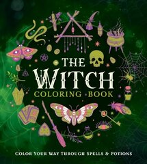 Witch Coloring Book: Color Your Way Through Spells and Potions цена и информация | Самоучители | 220.lv