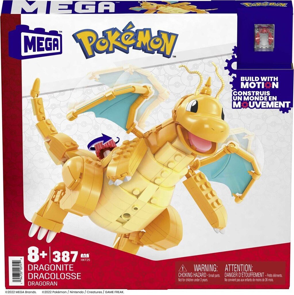 MEGA Pokémon Dragonite konstruktors cena un informācija | Konstruktori | 220.lv