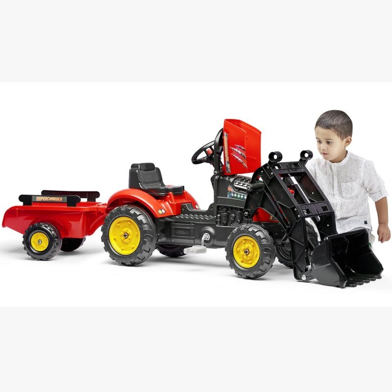 FALK traktors ar kausu un piekabi цена и информация | Rotaļlietas zēniem | 220.lv