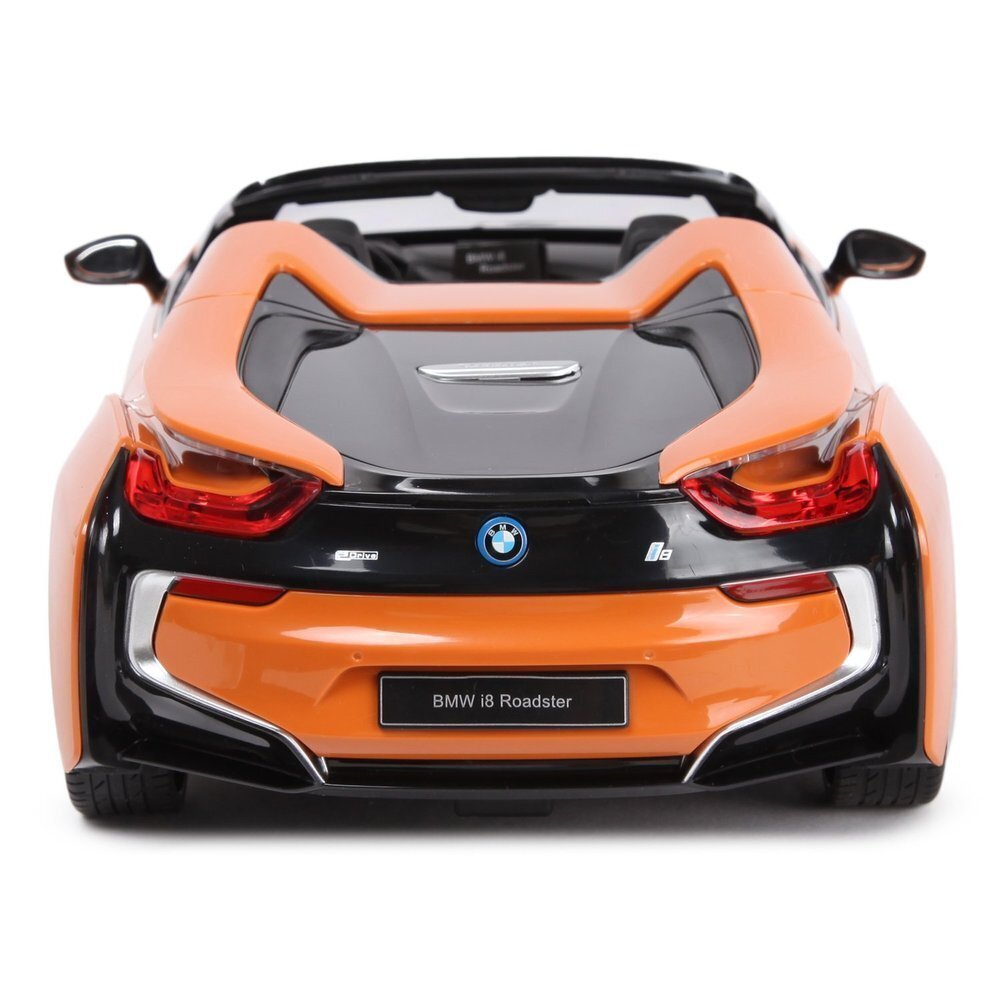 Rastar Radiovadāmā mašīna BMW i8 Roadster 1:12 / 2.4 GHz / 2WD / Oranžs cena un informācija | Rotaļlietas zēniem | 220.lv