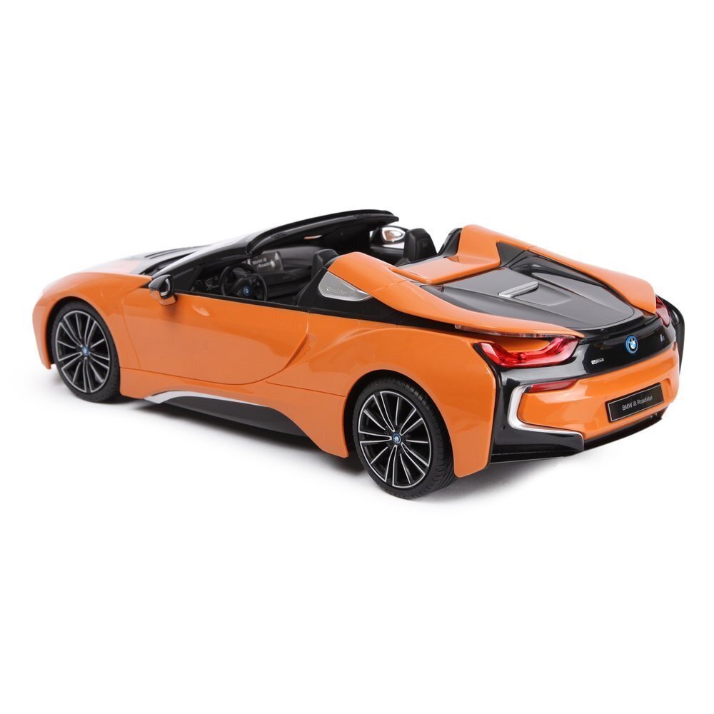 Rastar Radiovadāmā mašīna BMW i8 Roadster 1:12 / 2.4 GHz / 2WD / Oranžs cena un informācija | Rotaļlietas zēniem | 220.lv