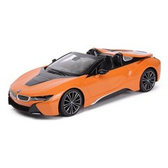 Rastar Автомобиль BMW i8 Roadster с радиоуправлением 1:12 / 2,4 ГГц / 2WD / оранжевый цена и информация | Конструктор автомобилей игрушки для мальчиков | 220.lv
