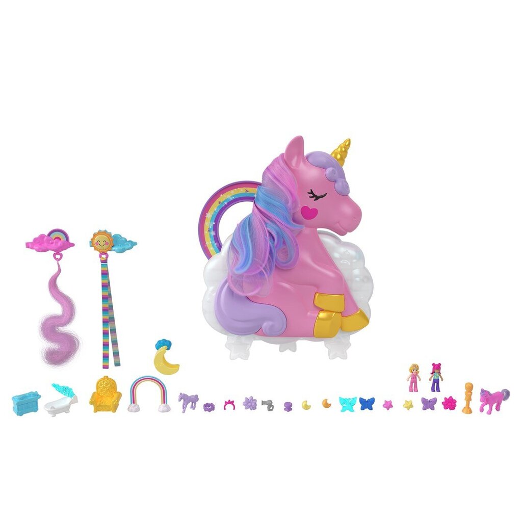 Polly Pocket Rainbow Unicorn salons цена и информация | Rotaļlietas meitenēm | 220.lv