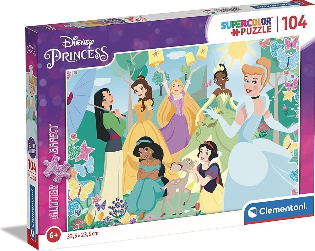 Puzle Clementoni Disney Princess 104 elem. cena un informācija | Puzles, 3D puzles | 220.lv
