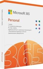 Microsoft 365 Personal 1 x лицензия Подписка Польский 1 год(а) цена и информация | Приложения | 220.lv