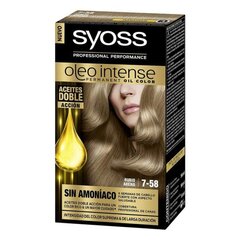 Постоянная краска Olio Intense Syoss Nº 7,58, светлая, Arena цена и информация | Краска для волос | 220.lv