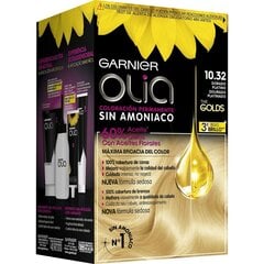 Krāsa bez Amonjaka Garnier Olia 10,32 - Dorado platino (54 ml) cena un informācija | Matu krāsas | 220.lv