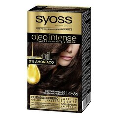 Постоянная краска Olio Intense Syoss Nº 4,86 Морозный каштан цена и информация | Краска для волос | 220.lv