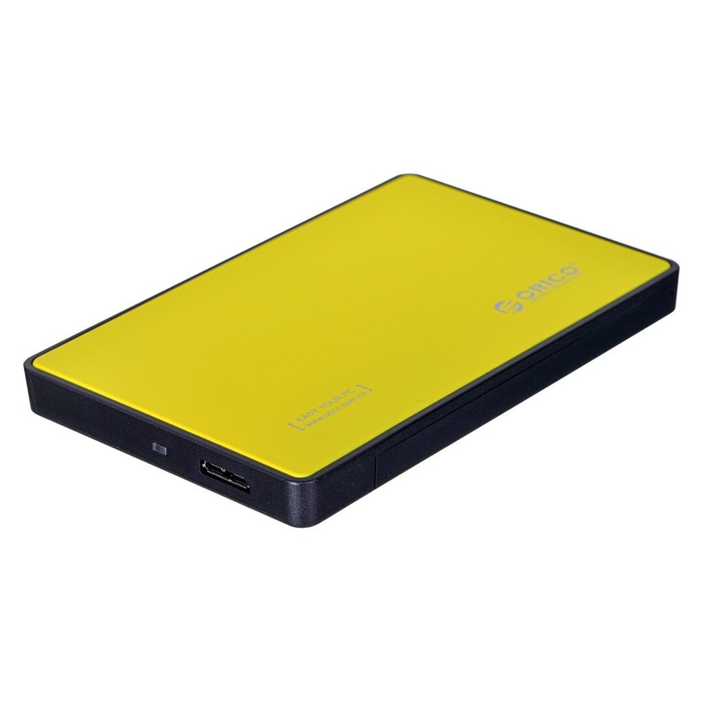 ORICO 2,5 collu HDD/SSD KORBOMS, USB-A 3.1, dzeltens cena un informācija | Cieto disku somas un apvalki | 220.lv