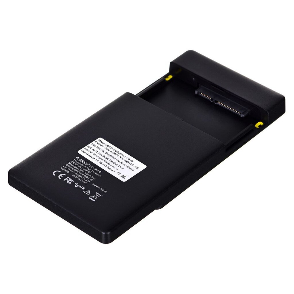 ORICO 2,5 collu HDD/SSD KORBOMS, USB-A 3.1, dzeltens cena un informācija | Cieto disku somas un apvalki | 220.lv