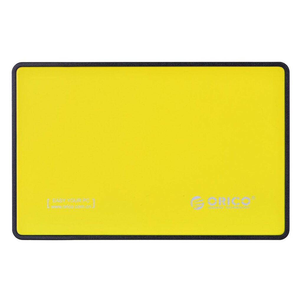 ORICO 2,5 collu HDD/SSD KORBOMS, USB-A 3.1, dzeltens cena un informācija | Cieto disku somas un apvalki | 220.lv