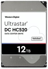 Western Digital Ultrastar He12 3,5 дюйма, 12 000 ГБ, SAS цена и информация | Внутренние жёсткие диски (HDD, SSD, Hybrid) | 220.lv