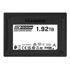 Kingston Technology DC1500M U.2 Enterprise SSD 1920 ГБ PCI Express 3.0 3D TLC NVMe цена и информация | Внутренние жёсткие диски (HDD, SSD, Hybrid) | 220.lv