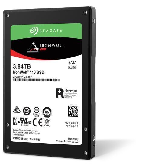 Seagate IronWolf 110 2.5" 3840 GB Serial ATA III 3D TLC цена и информация | Iekšējie cietie diski (HDD, SSD, Hybrid) | 220.lv