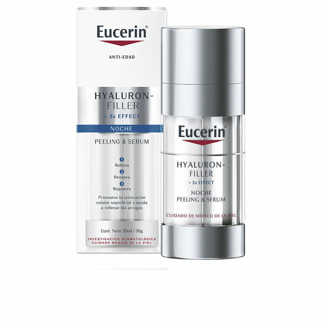 Nakts pret-novecošanās serums Eucerin Hyaluron Filler 30 ml cena un informācija | Serumi sejai, eļļas | 220.lv