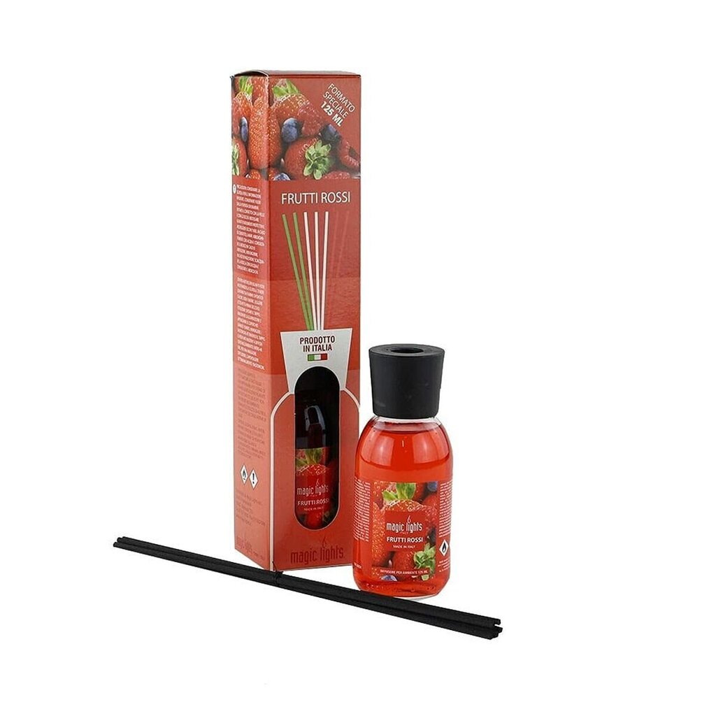 Gaisa Atsvaidzinātājs Magic Lights Mikado Sarkanās ogas (125 ml) cena un informācija | Mājas aromāti | 220.lv