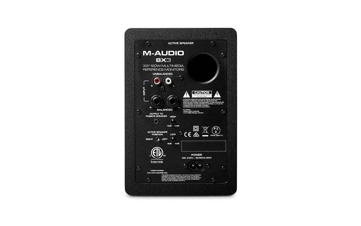 M-AUDIO BX3 skaļrunis, melns, Wired 50 W cena un informācija | Skaļruņi | 220.lv