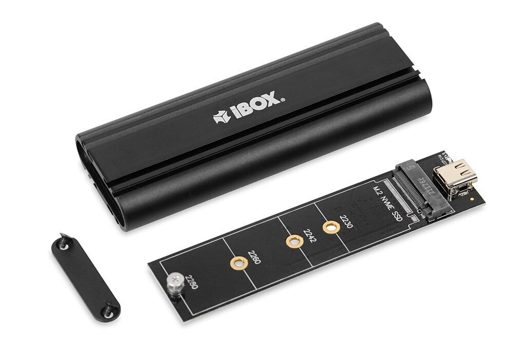 iBox HD-07 M.2 NVMe SSD korpuss цена и информация | Cieto disku somas un apvalki | 220.lv