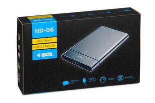 Корпус iBox HD-06 для 2,5-дюймового жесткого диска цена и информация | Чехлы для жёстких дисков | 220.lv