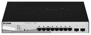 D-link-10-port 10/100/1000 Gigabit PoE viedais slēdzis cena un informācija | Komutatori (Switch) | 220.lv