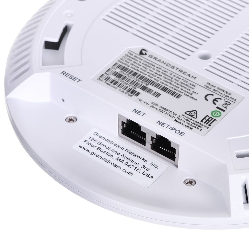 Grandstream Networks GWN7600LR bezvadu piekļuves punkts 867 Mbit/s White Power over Ethernet (PoE) цена и информация | Bezvadu piekļuves punkti (Access Point) | 220.lv